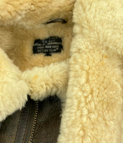 U.S. NAVY レザーフライトJK  B-3 メンズ SIZE 38