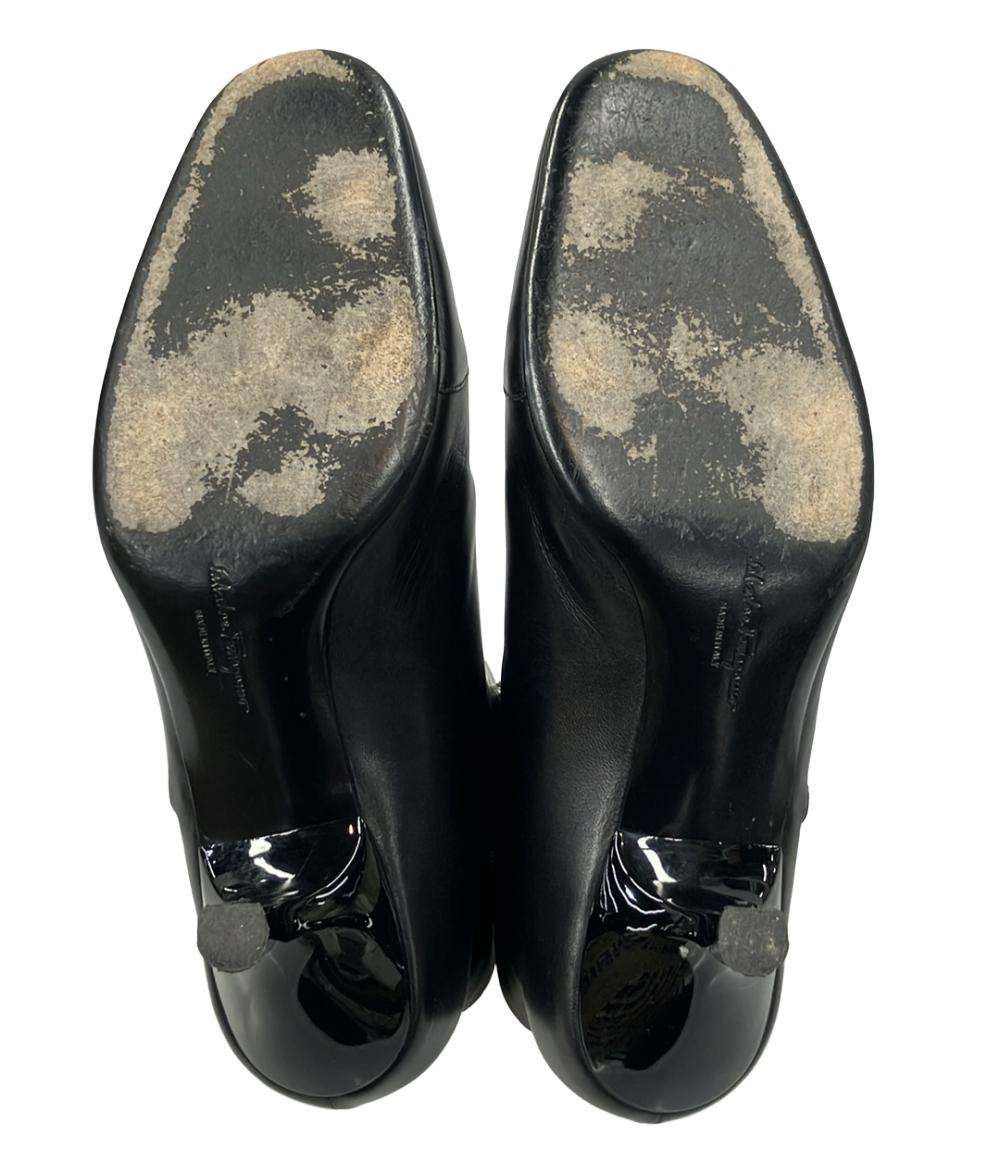 サルヴァトーレフェラガモ ショートブーツ サイドジップ レディース SIZE 6 1/2 (L) Salvatore Ferragamo