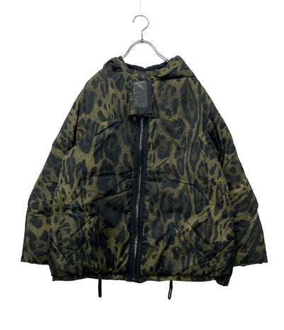 Moncler Gamme Rouge ダウンジャケット レオパード柄  フード付き ジップ ODILE レディース SIZE 0 (XS) モンクレールガムルージュ