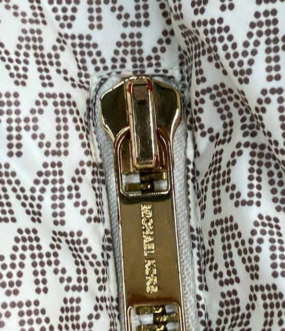 MICHAEL KORS ダウンジャケット モノグラム柄 クロップド丈 レディース SIZE M マイケルコース