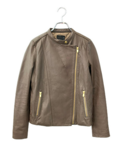 NOBLE ソフトラムレザーライダースジャケット レディース SIZE 36 ノーブル
