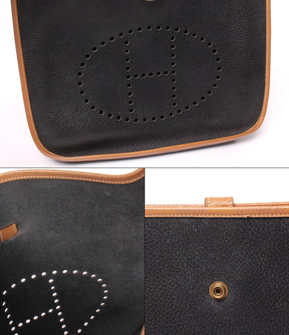 HERMES ショルダーバッグ 肩掛け 斜め掛け ゴールド金具 ◯T刻印 エヴリン GM レディース エルメス