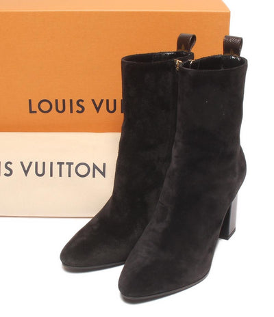 LOUIS VUITTON ショートブーツ スエード LVドナライン LW0243 レディース SIZE 37 1/2 ルイ・ヴィトン