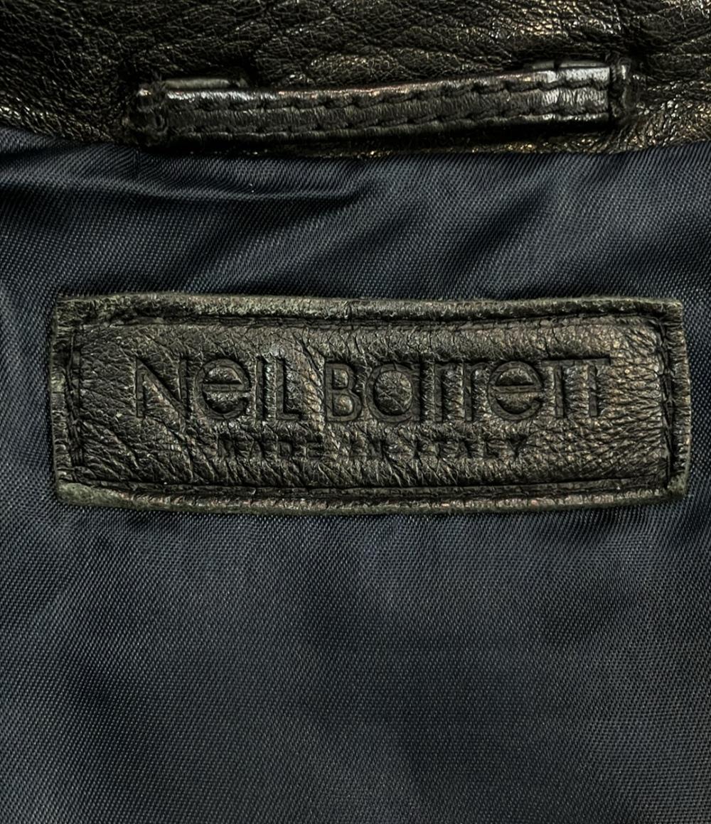 訳あり NEIL BARRETT レザージャケット メンズ SIZE XXS ニールバレット