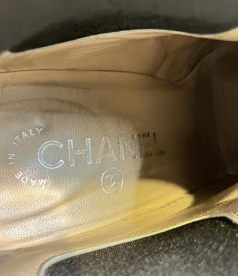 シャネル ショートブーツ サイドゴア レディース SIZE 37 1/2 C (L) CHANEL