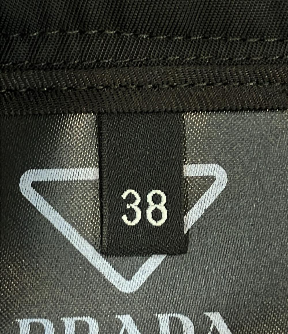 プラダ ナイロンスカート ロゴプリント トライアングル ポーチ Re-Nylon ASC1 2023 816 21H953 S232 1WQ8 レディース SIZE 38 (M) PRADA