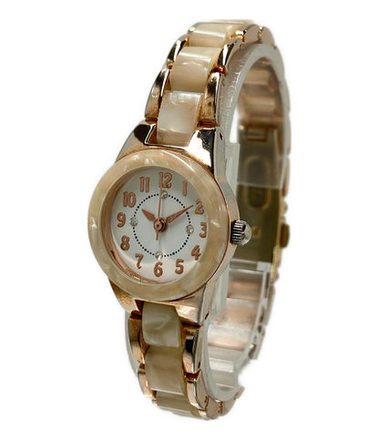 nattito 腕時計 クオーツ ホワイト PT-133 レディース ナティート