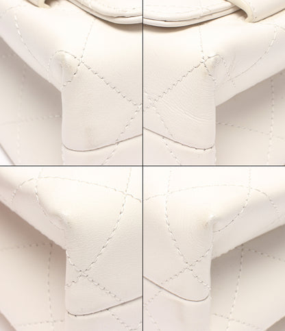 CHANEL チェーンショルダーバッグ 肩掛け 斜め掛け ゴールド金具 シングルフラップ ダブルチェーン マトラッセ レディース シャネル