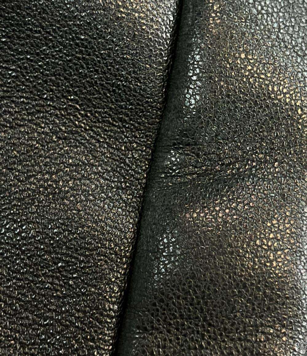 Longchamp レザーナイロン切替 ジャケット レディース ロンシャン