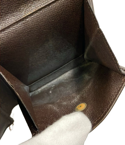 訳あり LOUIS VUITTON 二つ折り財布 ポルトフォイユ マルコ ダミエ エベヌ N61675 メンズ ルイ・ヴィトン