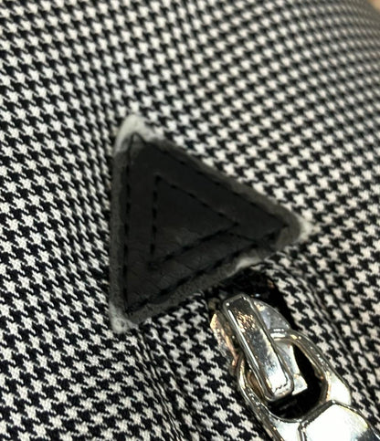 BURBERRY BLACK LABEL ダウンジャケット 千鳥格子 2WAY ジップ スナップボタン BMP26-325-06 メンズ SIZE S バーバリーブラックレーベル