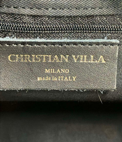 CHRISTIAN VILLA ハンドバッグ ショルダーバッグ バケツ型 2WAY 斜め掛け レザー レディース クリスチャンヴィラ