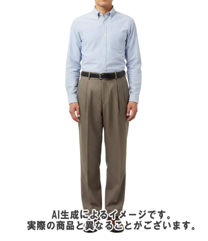 AURALEE スラックスパンツ 25AW ジップアップ SUPER LIGHT WOOL TWO-TUCK SLACKS A25AP020S メンズ SIZE 4 (M-L) オーラリー