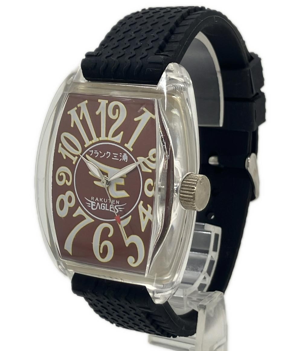FRANKMIURA 腕時計 東北楽天ゴールデンイーグルス 俺の楽天 クオーツ レッド レディース メンズ フランク三浦