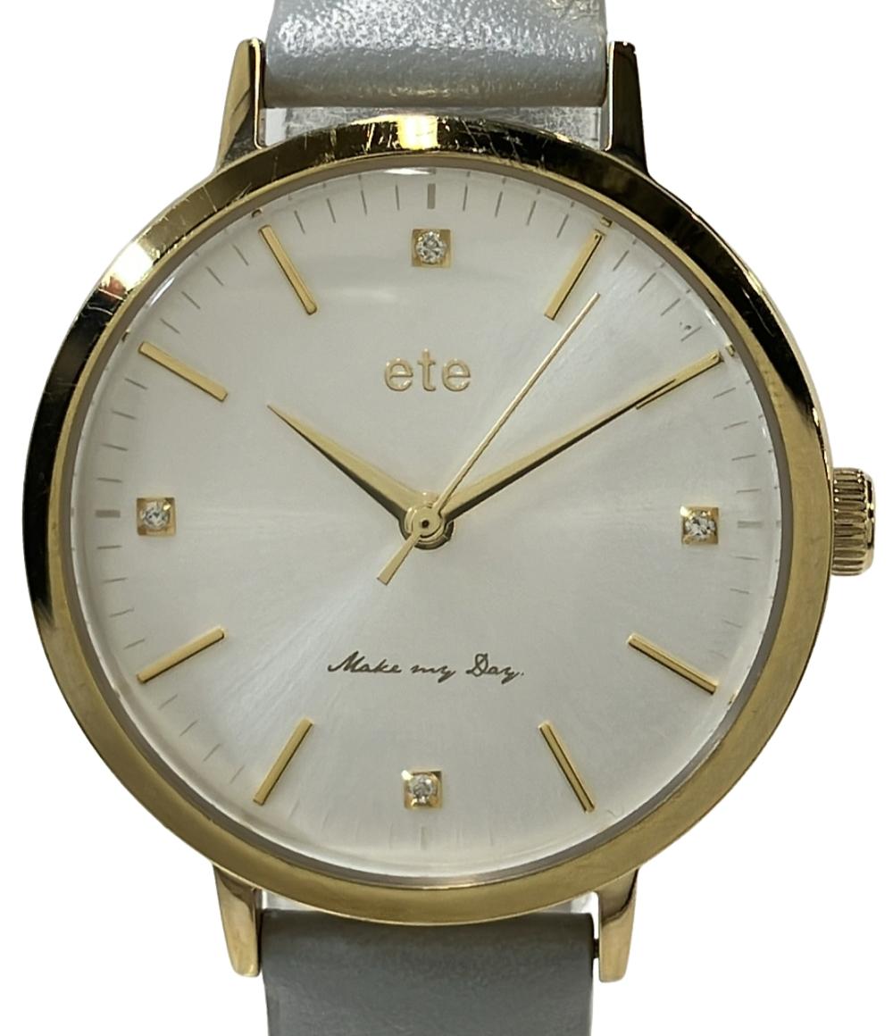エテ 腕時計 クオーツ シルバー レディース ete – Rehello by BOOKOFF