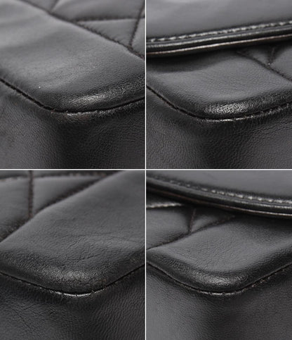 CHANEL チェーンショルダーバッグ ダイアナフラップ ラムスキン ゴールド金具 3番台 肩掛け 斜め掛け ダイアナ25 マトラッセ レディース シャネル