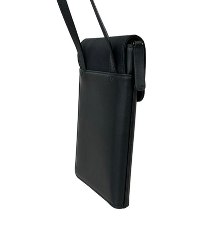 美品 EMPORIO ARMANI ショルダーバッグ トラベルポーチ ラウンドファスナー メンズ エンポリオアルマーニ