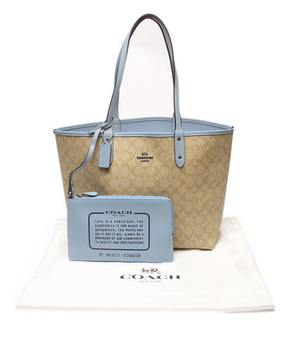 美品 COACH トートバッグ ショルダーバッグ 肩掛け リバーシブル シグネチャー F36658 レディース コーチ