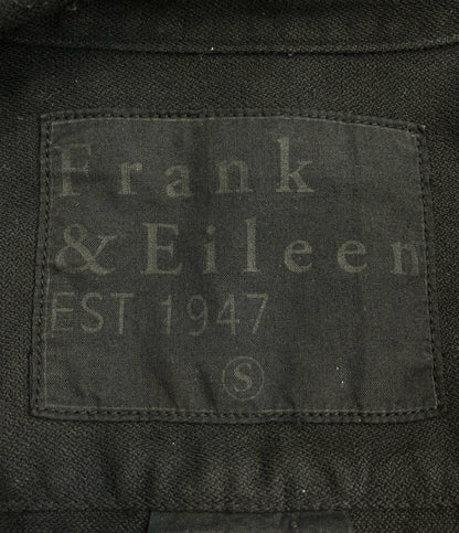 Frank&Eileen 長袖 ブラックデニムシャツ ダメージ加工 メンズ SIZE S フランクアンドアイリーン