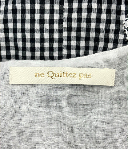 NE QUITTEZ PAS ノースリーブ ポプリン フォイル プリント バルーン トップ レディース ヌキテパ