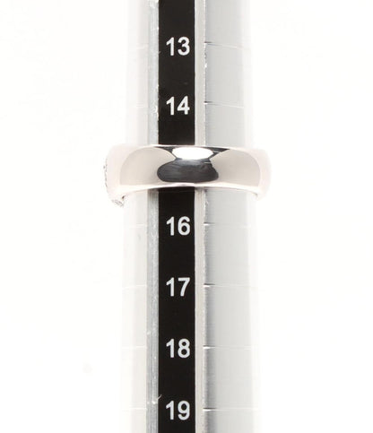 リング 指輪 K18WG エメラルド 1.022ct ダイヤ 1.386ct レディース SIZE 15号