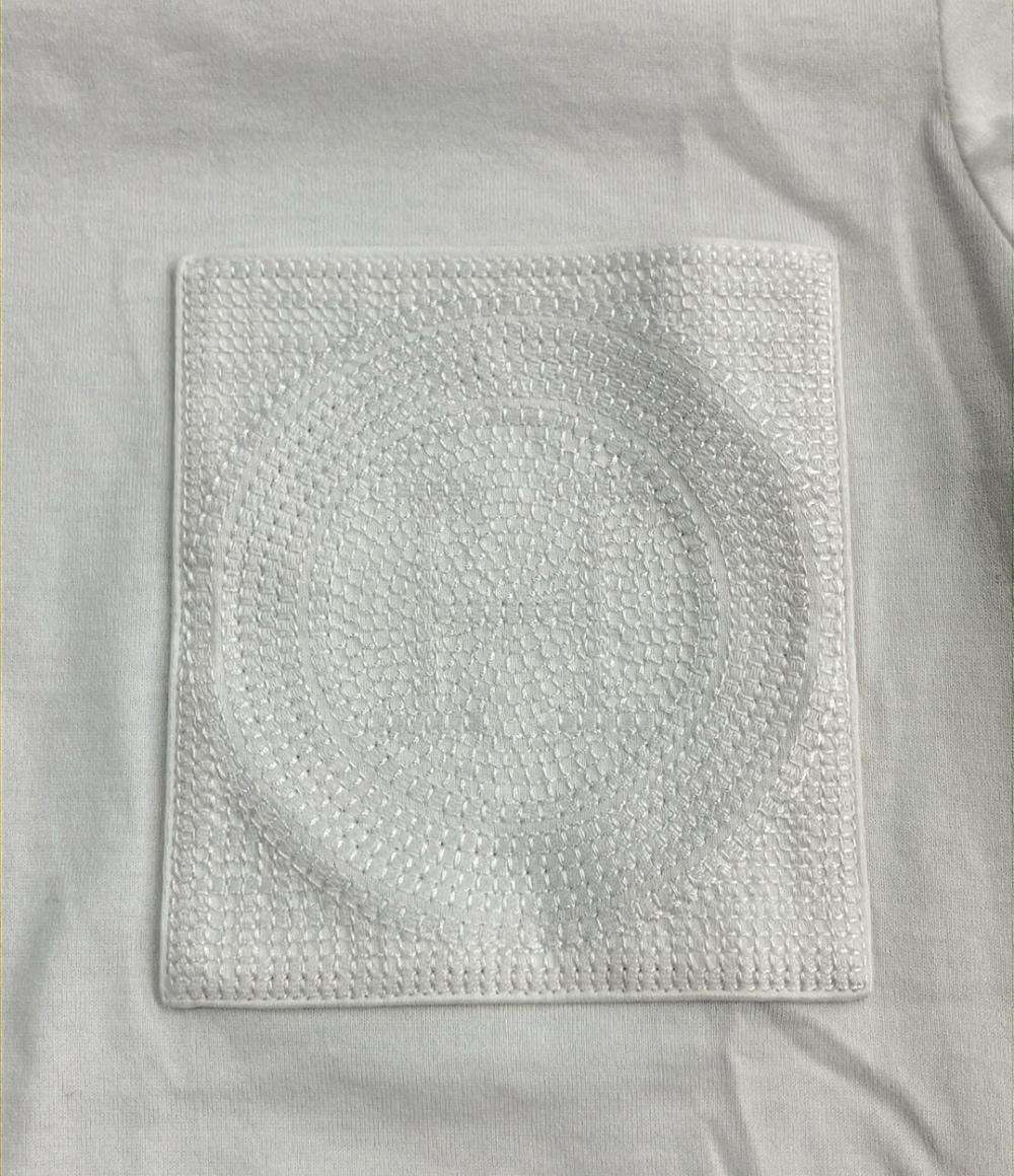 美品 エルメス 半袖 刺繍入りポケットTシャツ レディース SIZE 34 (S) HERMES