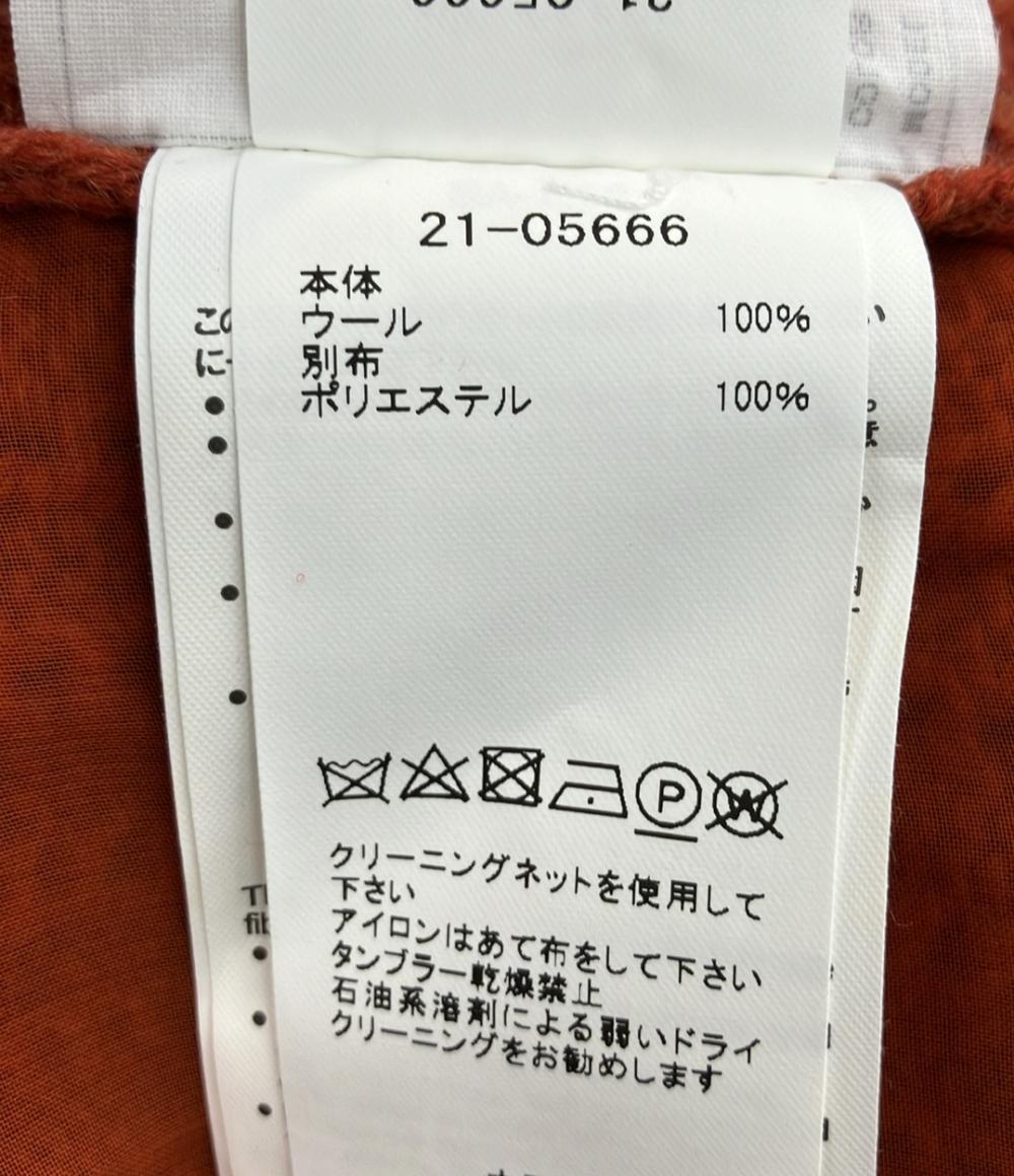 サカイ 異素材長袖ニットワンピース レース ペチコート付き 21-05666