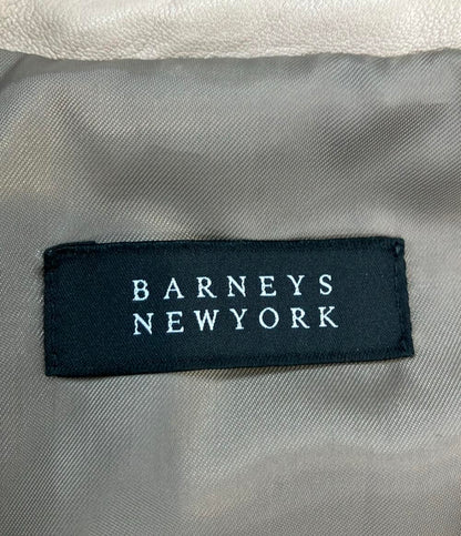 BARNEYS NEW YORK シングルライダースジャケット 羊革 レディース SIZE 38 (S) バーニーズ ニューヨーク —