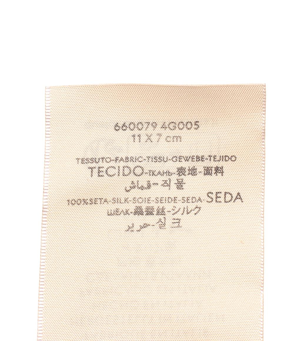 美品 GUCCI シルククレープ ボウタイ シルク100% ダブルG 660079 4G005 メンズ グッチ