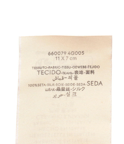 美品 GUCCI シルククレープ ボウタイ シルク100% ダブルG 660079 4G005 メンズ グッチ