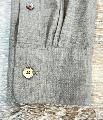 AURALEE 長袖シャツ 24SS トラッド&ベーシック SUPER FINE TROPICAL WOOL A245503WT メンズ SIZE 3 (L) オーラリー