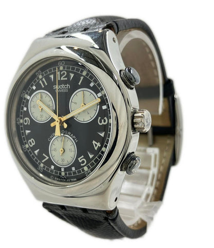 スウォッチ 腕時計 クオーツ ブラック メンズ Swatch