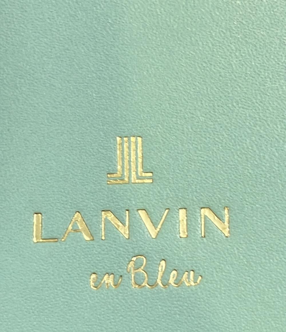 美品 ランバンオンブルー 二つ折り財布 レディース LANVIN en Bleu