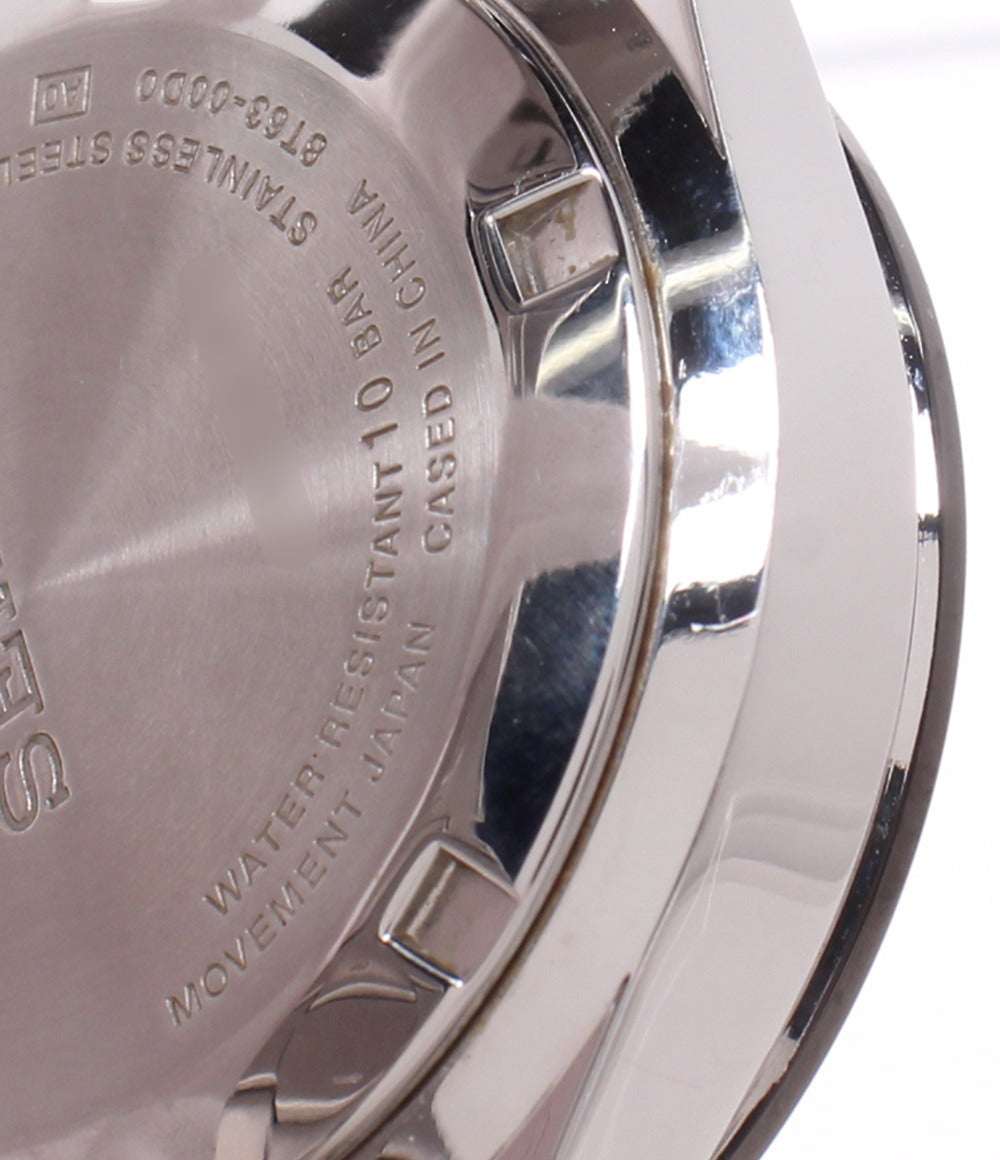 SEIKO 腕時計 クオーツ ブルー 8T63-00D0 メンズ セイコー