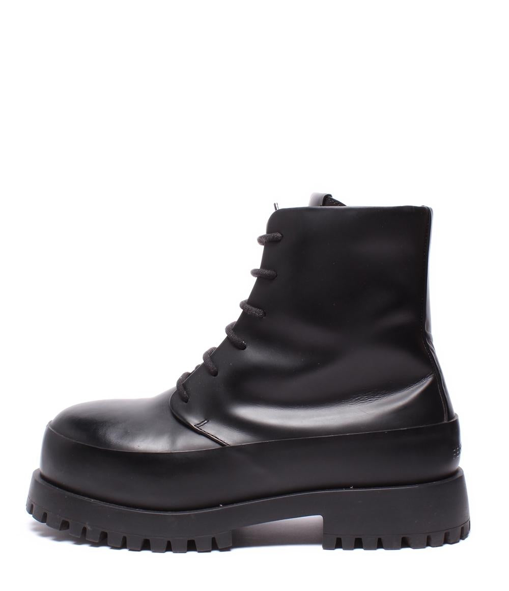 サルヴァトーレフェラガモ ショートブーツ 厚底 サイドファスナー Maxi Tongue Combat Boot メンズ SIZE 9 (L) Salvatore Ferragamo