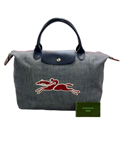 Longchamp ハンドバッグ ショルダーバッグ 2WAY 斜め掛け デニム レディース ロンシャン