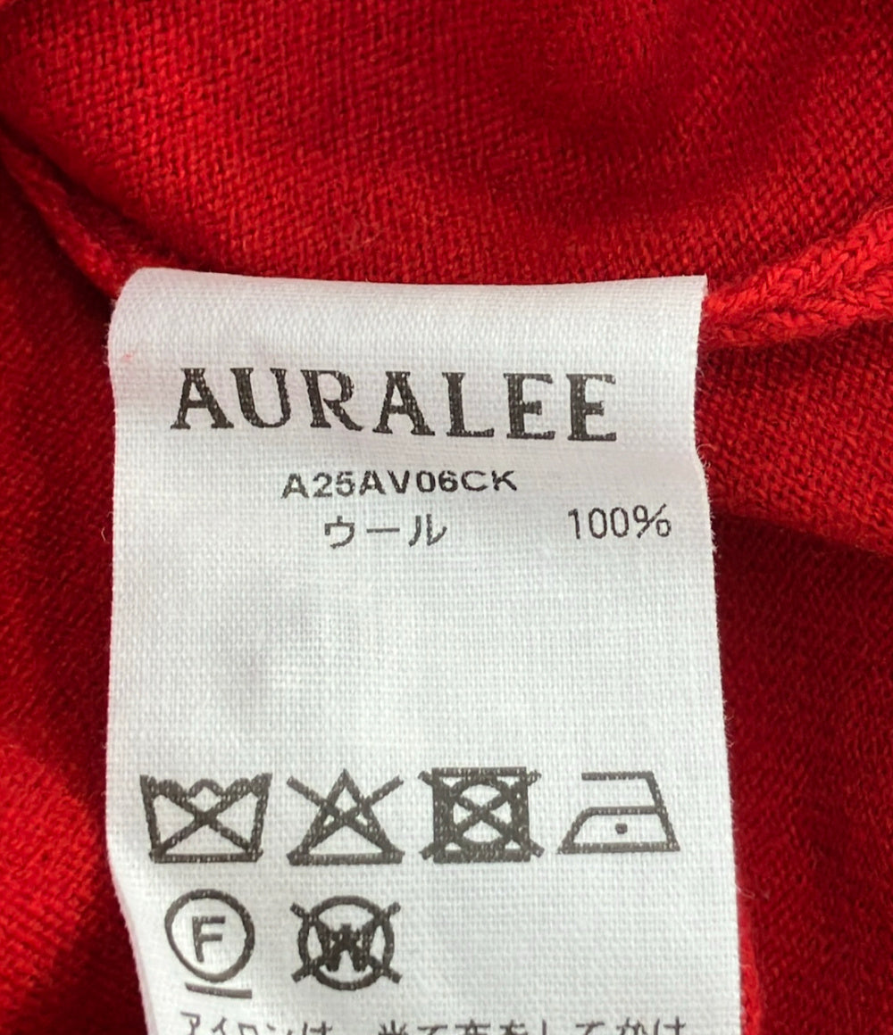 美品 AURALEE ニットベスト HIGH TWIST WOOL KNIT VEST A25AV06CK レディース SIZE 0 (XS) オーラリー