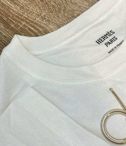 HERMÈS PARIS 半袖Tシャツ 4H4643DA カルトゥッシュ モール レディース SIZE 34 (S) エルメス パリ