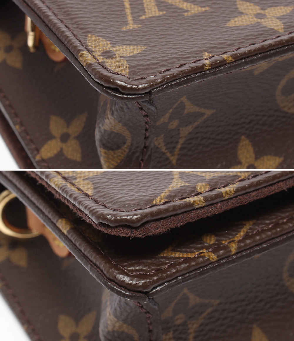 美品 LOUIS VUITTON ショルダーウォレット ショルダーバッグ クラッチバッグ 斜め掛け 肩掛け ウォレット オン チェーン リリー モノグラム M82509