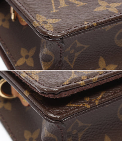 美品 LOUIS VUITTON ショルダーウォレット ショルダーバッグ クラッチバッグ 斜め掛け 肩掛け ウォレット オン チェーン リリー モノグラム M82509