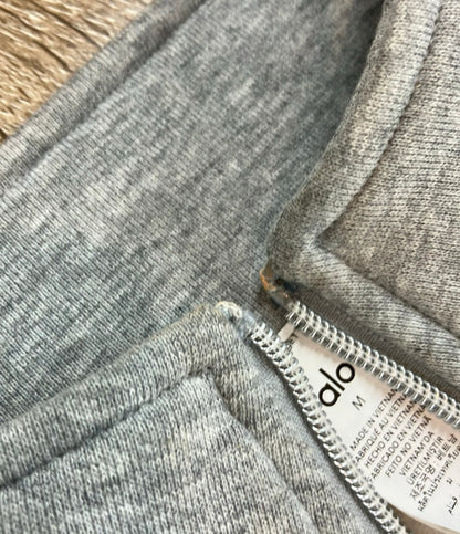 Alo Yoga スウェット ハーフジップ レディース SIZE M アロー ヨガ