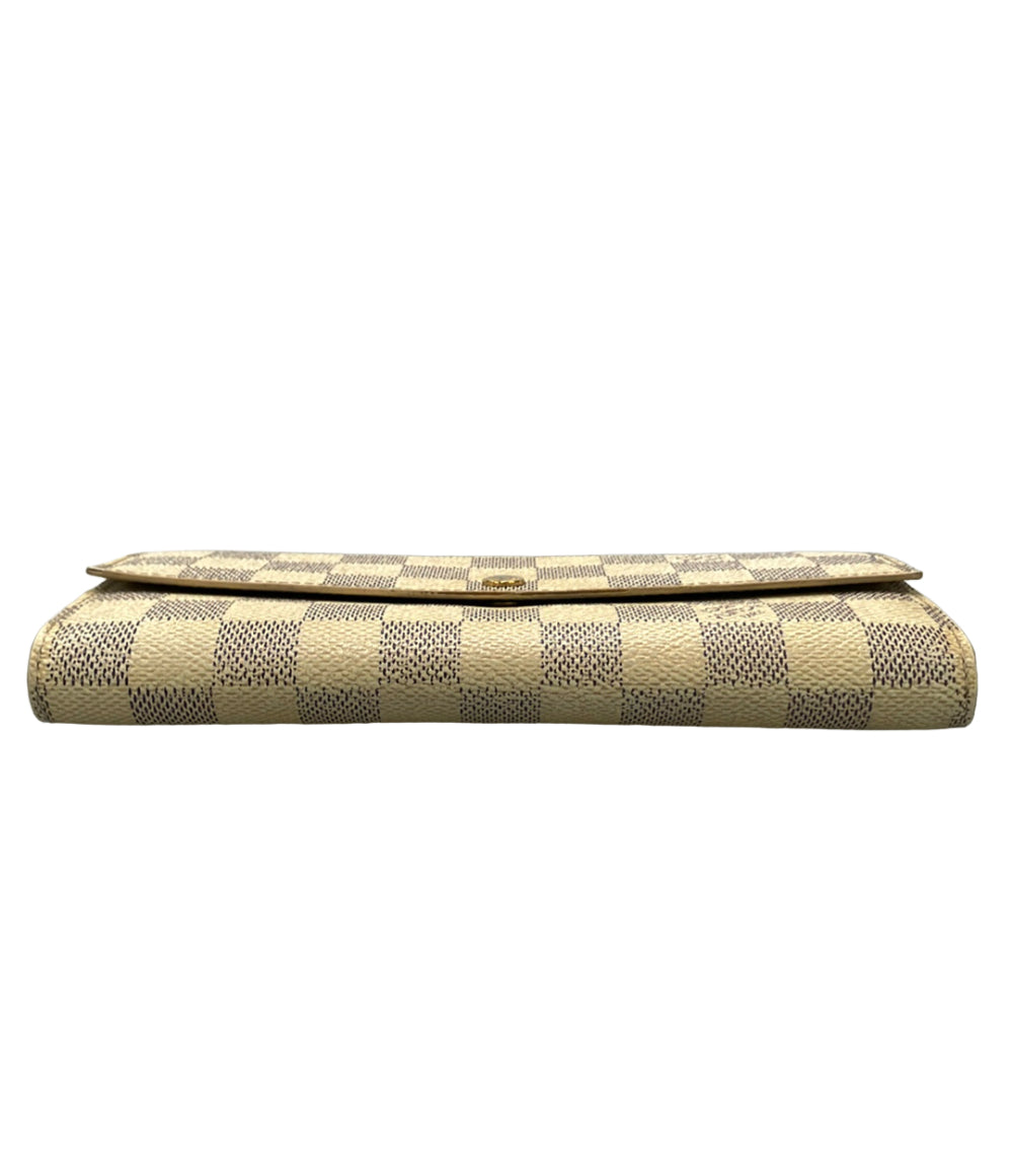 LOUIS VUITTON 長財布 ポルトフォイユ サラ ダミエ アズール N61735 レディース ルイ・ヴィトン