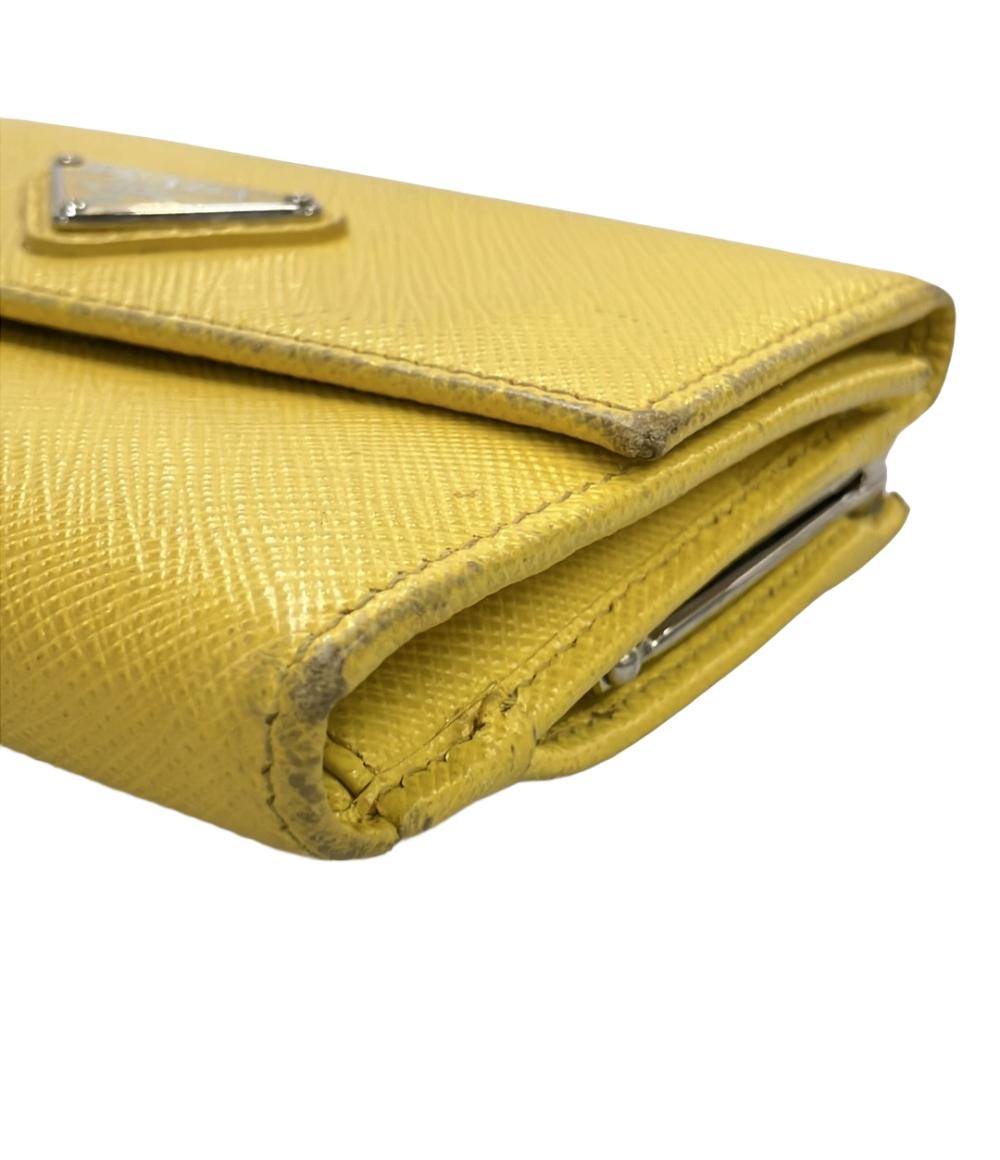 PRADA 三つ折り財布 がま口 レザー レディース プラダ