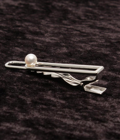 美品 MIKIMOTO タイピン タイバー SV パール 6mm メンズ ミキモト