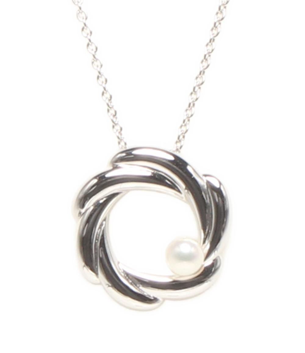 美品 TASAKI ネックレス SV パール4.0mm レディース タサキ