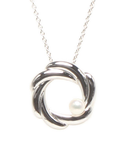 美品 TASAKI ネックレス SV パール4.0mm レディース タサキ