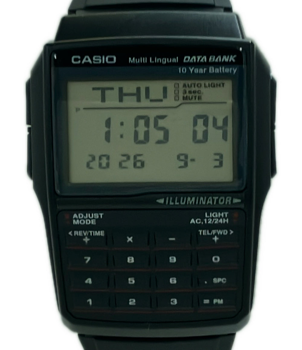 美品 CASIO 腕時計 データバンク クオーツ DBC-32 レディース メンズ カシオ