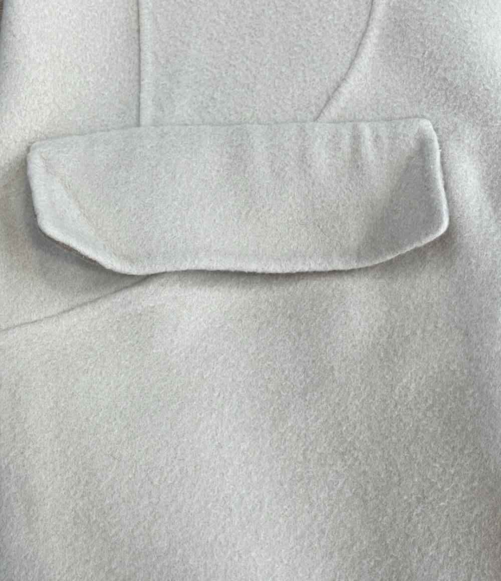 Drawer ウールケヌキファーカフスノーカラーコート レディース SIZE 38 (S) ドゥロワー