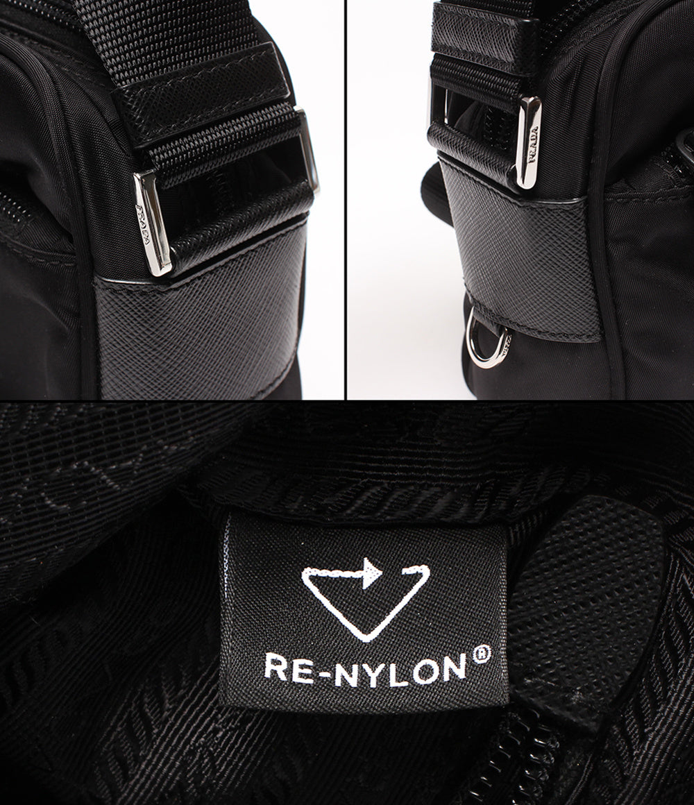 美品 PRADA ショルダーバッグ Re-Nylon 肩掛け 1BC167 レディース メンズ プラダ