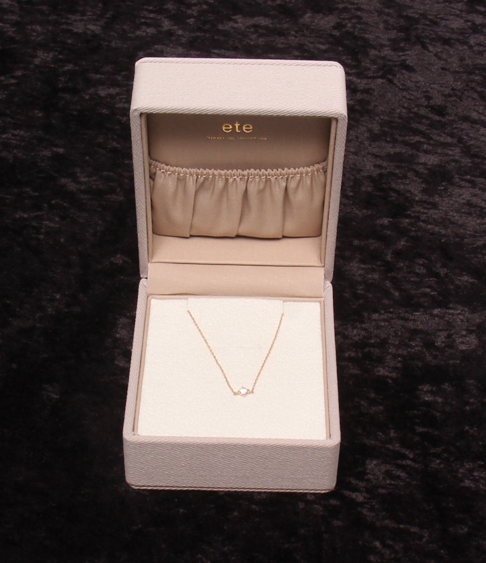 美品 ete ブレスレット K18PG ダイヤ 0.10ct レディース エテ